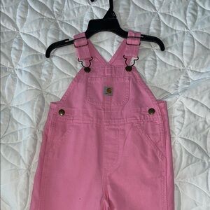 Carhartt Pink Overalls Durable Bib-Style Design